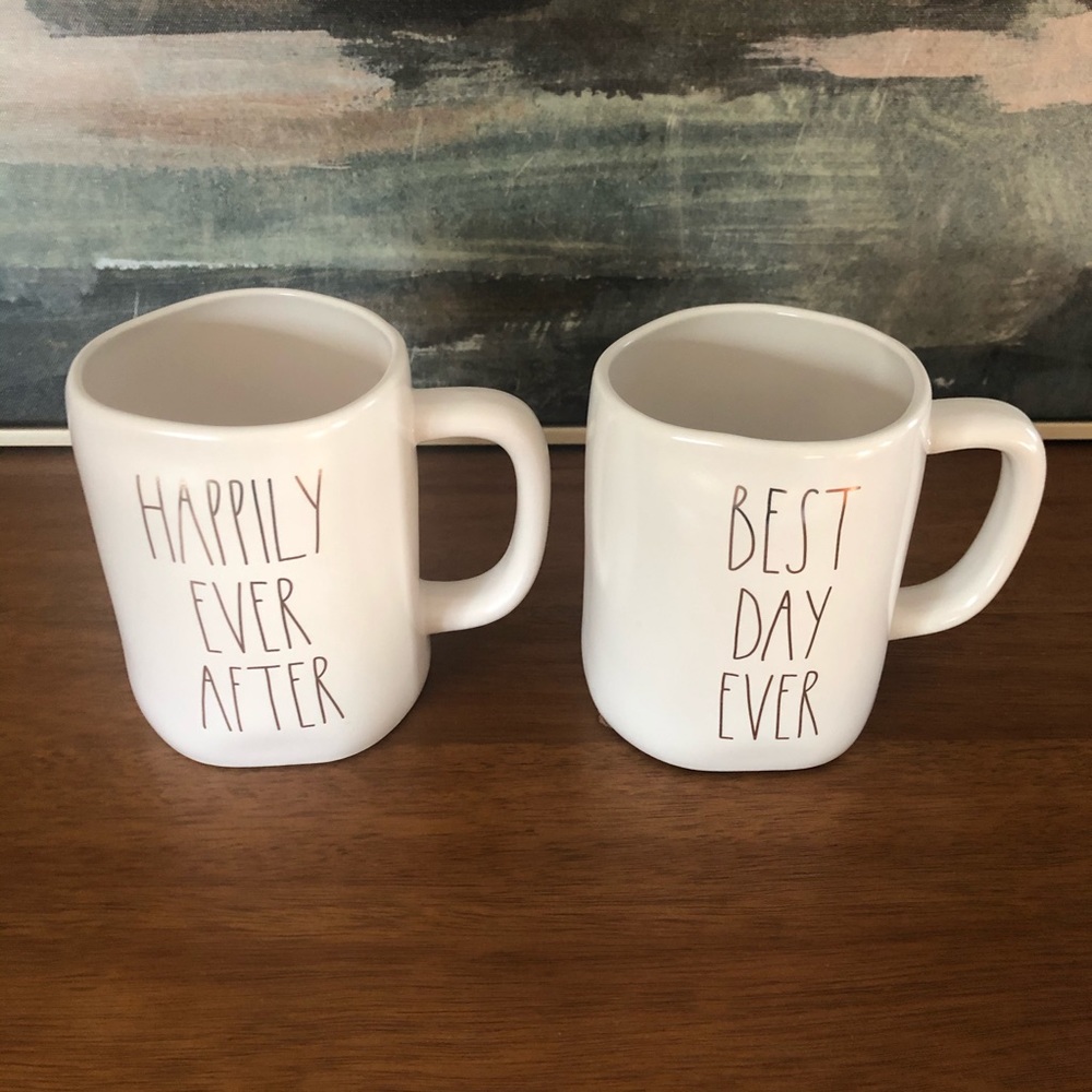 Rae Dunn Wedding Mug Set